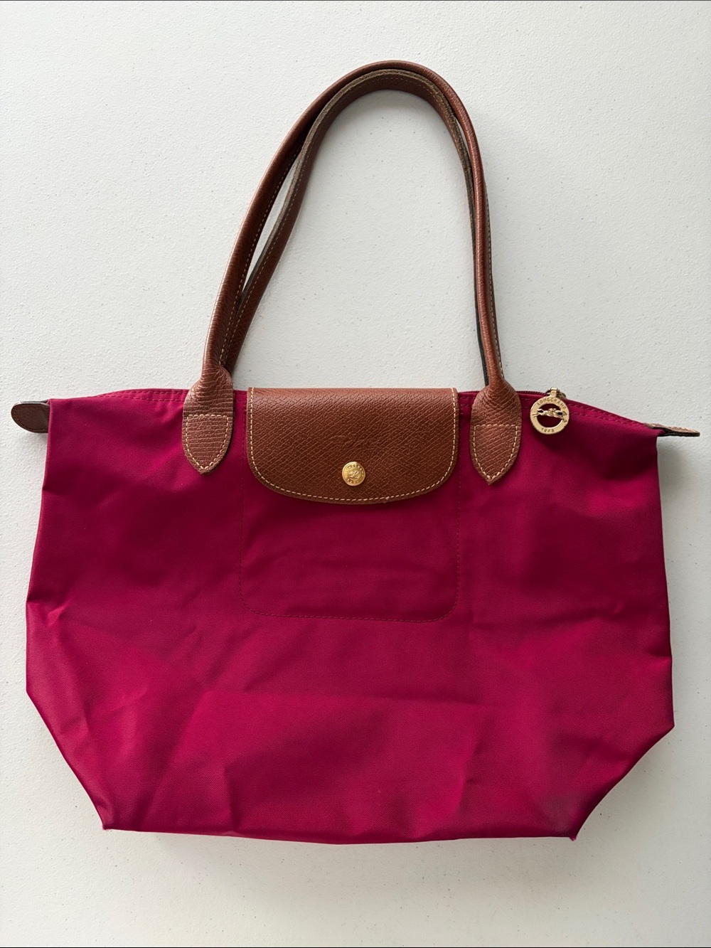 Longchamp Le Pliage Original Medium Shoulder Tote Bag - Fuchsia Pink